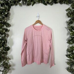 Lululemon Athletic Swiftly Tech Long Sleeve Relaxed Shirt 2.0 Pink Women’s Sz 4
